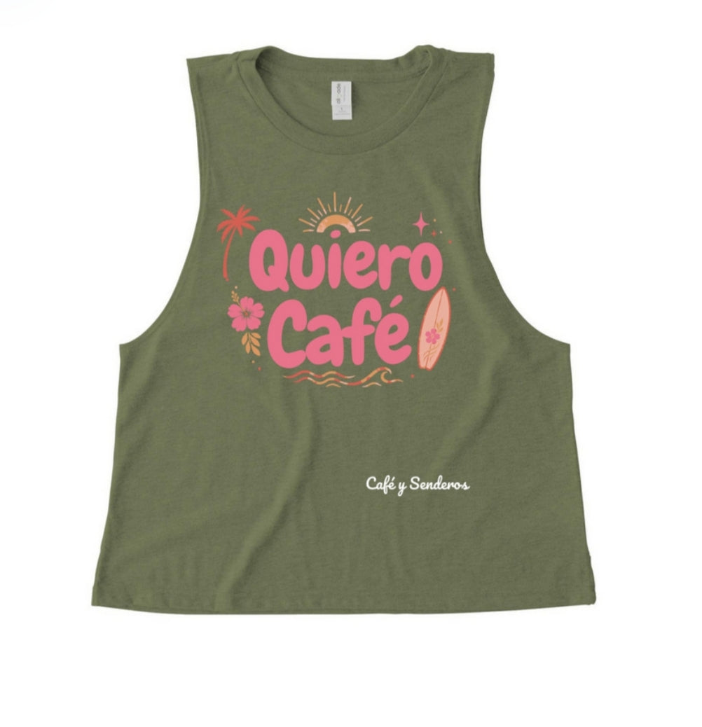 Camiseta sin mangas vintage para mujer