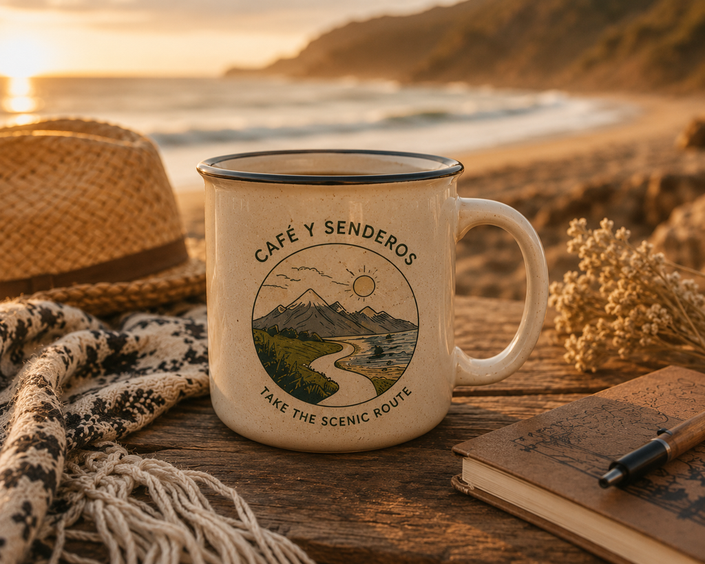 White 12oz Enamel Mug