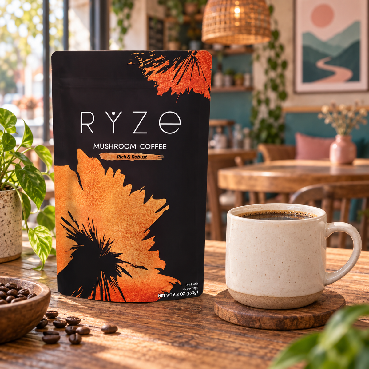 Café instantáneo de hongos RYZE